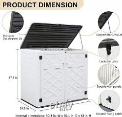 Outdoor storage shed, horizontal outdoor storage box waterproof