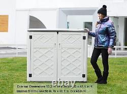 Outdoor storage shed, horizontal outdoor storage box waterproof