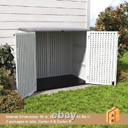 Outdoor storage shed, horizontal outdoor storage box waterproof