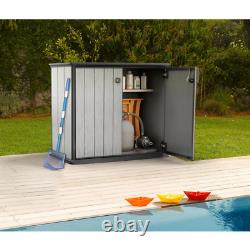 Patio Store 4.6 ft. X 2.6 ft. X 3.11 ft. Resin Horizontal Storage Shed