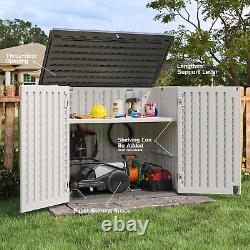 Patiowell Outdoor Storage Shed Horizontal Storage Shed for Patio, Garden, Back