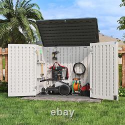 Patiowell Outdoor Storage Shed Horizontal Storage Shed for Patio, Garden, Back