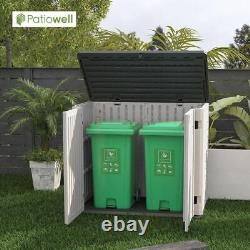 Patiowell Plastic Sheds 50Hx41.7W Resin Horizontal Storage With Lockable Door