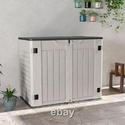 Patiowell Plastic Sheds 50Hx41.7W Resin Horizontal Storage With Lockable Door