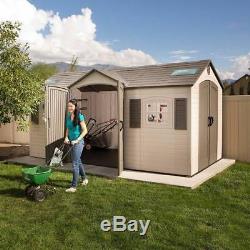 Plastic Storage Shed Heavy Duty Outdoor Backyard House Diy Kit Patio Large Shade
