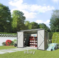 Pool Horizontal Storage Shed, 5.8 x 3.3 FT Pool Storage Bins Outdoor Waterproof
