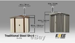 Portable Storage Shed Garden Building House Tool Arrow Ezee Metal Steel Barn