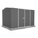 Premier 10 Ft. X 7 Ft. Woodland Durable Gray Metal Outdoor Storage Shed