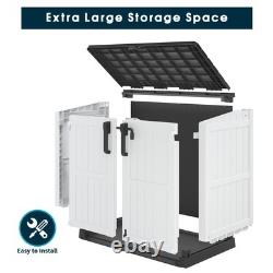 RIWENGO Outdoor Storage Shed Horizontal Storage Cabinet Waterproof for Gard