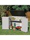 Resin Outdoor 4 Ft. W X 2 Ft. D Horizontal Storage Shed Polyresin Light Grey