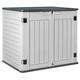 Resin Outdoor Storage Shed 34 Cu Ft Horizontal Outdoor Storage Cabinet Waterp