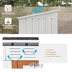 Ribitek Outdoor Storage Shed 5FT x 3FT, Metal Garden Shed Backyard Storage