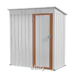 Ribitek Outdoor Storage Shed 5FT x 3FT, Metal Garden Shed Backyard Storage