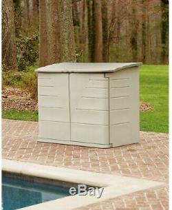 Rubbermaid 2 ft. 7 in. X 5 ft. Horizontal Resin Storage Shed Heavy Duty New