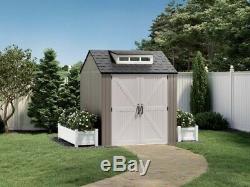 Rubbermaid 7x7 Ft Durable Weather Resistant Resin Outdoor Storage Shed