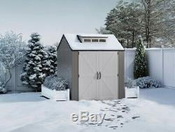 Rubbermaid 7x7 Ft Durable Weather Resistant Resin Outdoor Storage Shed-FREE SHIP