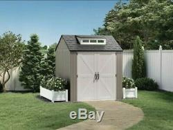 Rubbermaid 7x7 Ft Durable Weather Resistant Resin Outdoor Storage Shed NEW