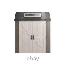 Rubbermaid 7x7 Ft Durable Weather Resistant Resin Outdoor Storage Shed New