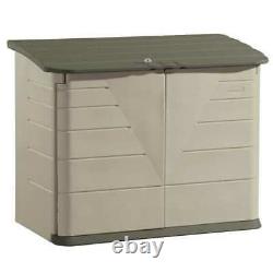 Rubbermaid Commercial Fg374801olvss 18 Cu Ft Resin Horizontal Outdoor Storage