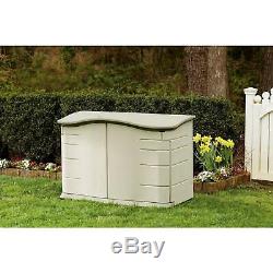 Rubbermaid Double Walled 15 25 cu. Ft. Outdoor Furniture Storage Garden Shed