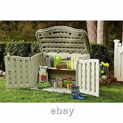 Rubbermaid FG374801OLVSS Small Horizontal Resin Weather Resistant Outdoor Gard