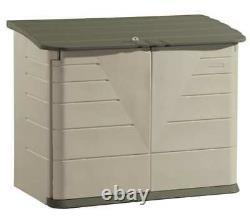Rubbermaid Fg374701olvss 32 Cu Ft Resin Horizontal Outdoor Storage Shed