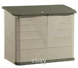 Rubbermaid Fg374701olvss 32 Cu Ft Resin Horizontal Outdoor Storage Shed