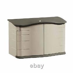 Rubbermaid Horizontal Outdoor Storage Shed, Sand/Brown (Open Box)