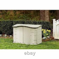 Rubbermaid Horizontal Outdoor Storage Shed, Sand/Brown (Open Box)