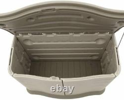 Rubbermaid Horizontal Resin Garden Storage Shed Lawn Equipment Store Tools