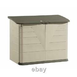 Rubbermaid Horizontal Storage Shed 2 ft. 8 in. D x 5 ft. W 2-Door Lockable Resin