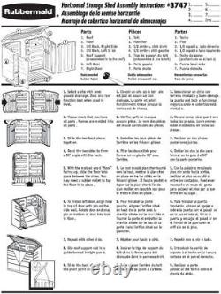 Rubbermaid Large Horizontal Resin Outdoor Storage Shed