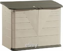 Rubbermaid Large Horizontal Resin Outdoor Storage Shed With Floor (5 x 4 Ft)