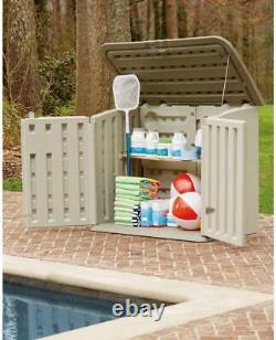 Rubbermaid Large Horizontal Resin Outdoor Storage Shed With Floor (5 x 4 Ft)