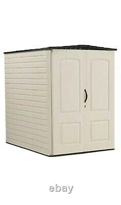 Rubbermaid Large Vertical Resin Weather Resistant Outdoor Garden Storage Shed, 5