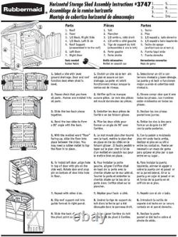 Rubbermaid Outdoor Large Horizontal Storage Shed Olive & Sandstone