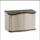 Rubbermaid Outdoor Storage Shed, Lg Horizontal, H 36 Olive/sandstone
