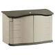 Rubbermaid Plastic Double Walled Horizontal Storage Shed, Sand/brown (used)