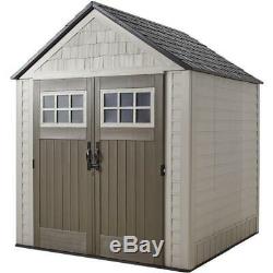 Rubbermaid Resin Shed 332 cu. Ft. Storage Capacity Weather Resistant Black/Brown