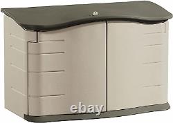 Rubbermaid Small Horizontal Resin Outdoor Storage Shed with Floor (4.5 X 3 Ft) W