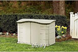 Rubbermaid Small Horizontal Resin Outdoor Storage Shed with Floor (4.5 X 3 Ft) W