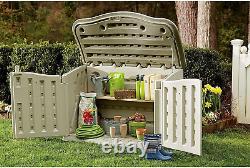Rubbermaid Small Horizontal Resin Outdoor Storage Shed with Floor (4.5 X 3 Ft) W