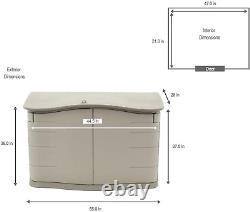Rubbermaid Small Horizontal Resin Outdoor Storage Shed with Floor (4.5 X 3 Ft) W