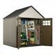 Rubbermaid Storage Shed 7 Ft. X 7 Ft Lockable Weather Resistant Floor Window New