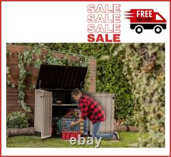 SALE- Keter Durable Resin Horizontal Shed All-Weather Outdoor Storage