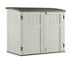 Suncast 34 Cu. Ft. Horizontal Outdoor Resin Storage Shed Vanilla New In The Box