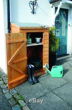 Shed Mini Wooden Store Small Outside Garden Storage Unit Shiplap Cladding Tools