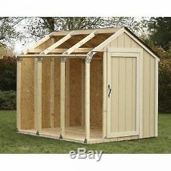 Shed Outdoor Storage Garage Tool Garden Utility Shed DIY Building Kit