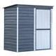 Shed-in-a-box Steel Storage Shed 6 X 4 Ft. Galvanized Charcoal/cream