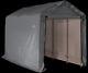 Shelterlogic Outdoor Storage Shed-in-a-box, Peak Top, Grey, 6 X 12 X 8 Ft Gray